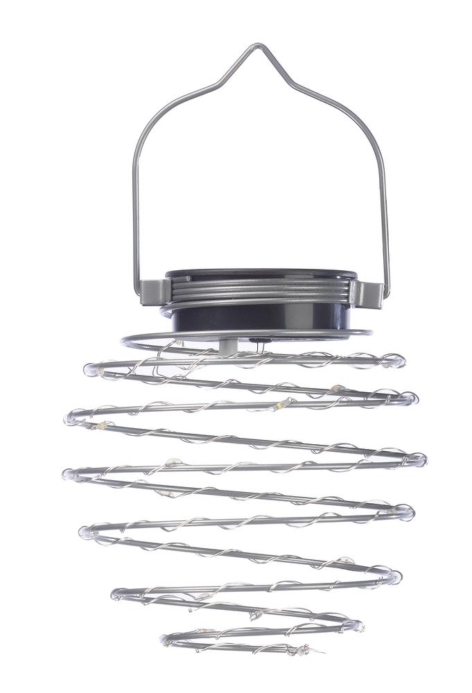 alle 4 Solar-Spirallichter vor weißem Hintergrund.